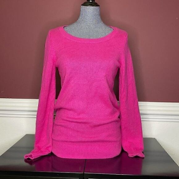 Banana Republic Pink and Gold Crew Neck Sweater sz S - Picture 1 of 3